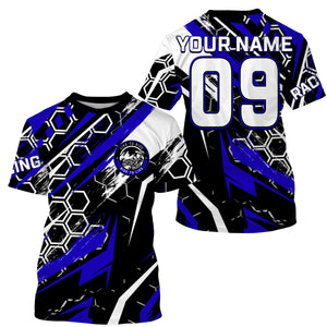 Blue custom number name Motocross racing jersey adult&kid dirt bike Live to Ride off-road MX shirt PDT182