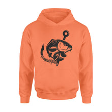 Load image into Gallery viewer, Carp fishing tattoos Customize name Hoodie, personalized fishing gifts for fisherman - NQS1208