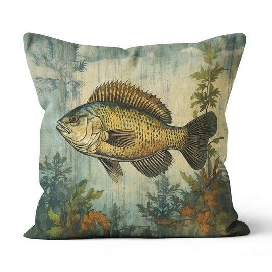 Vintage Style Fishing Pillow, Fishing Lodges Decoration, Lake Cabins Pillows IPHW5689