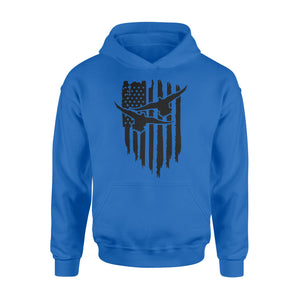 Duck Hunting American Flag Clothes, Shirt for Hunting NQS121- Standard Hoodie