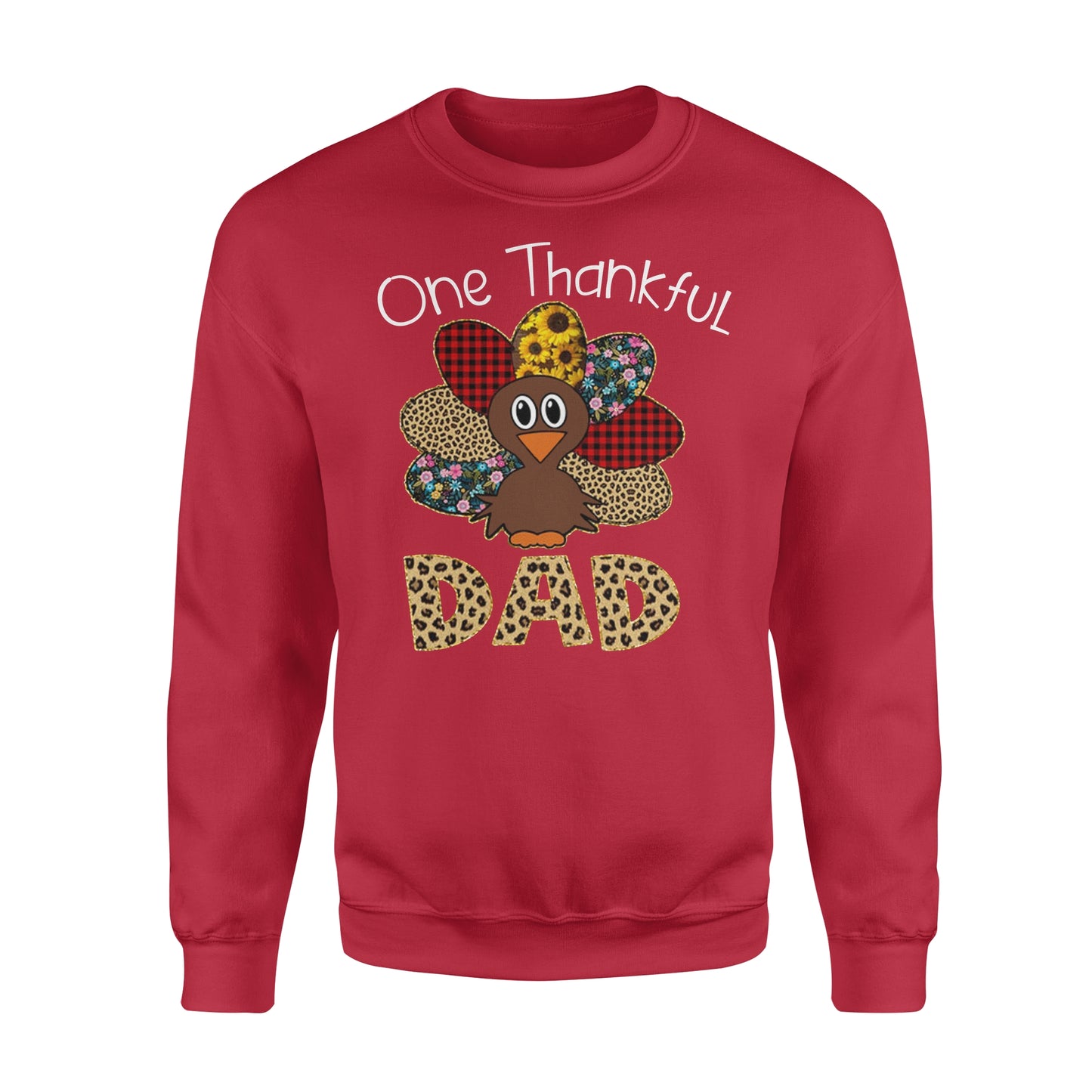 One thankful dad thanksgiving gift for him - Standard Crew Neck Sweatshirt