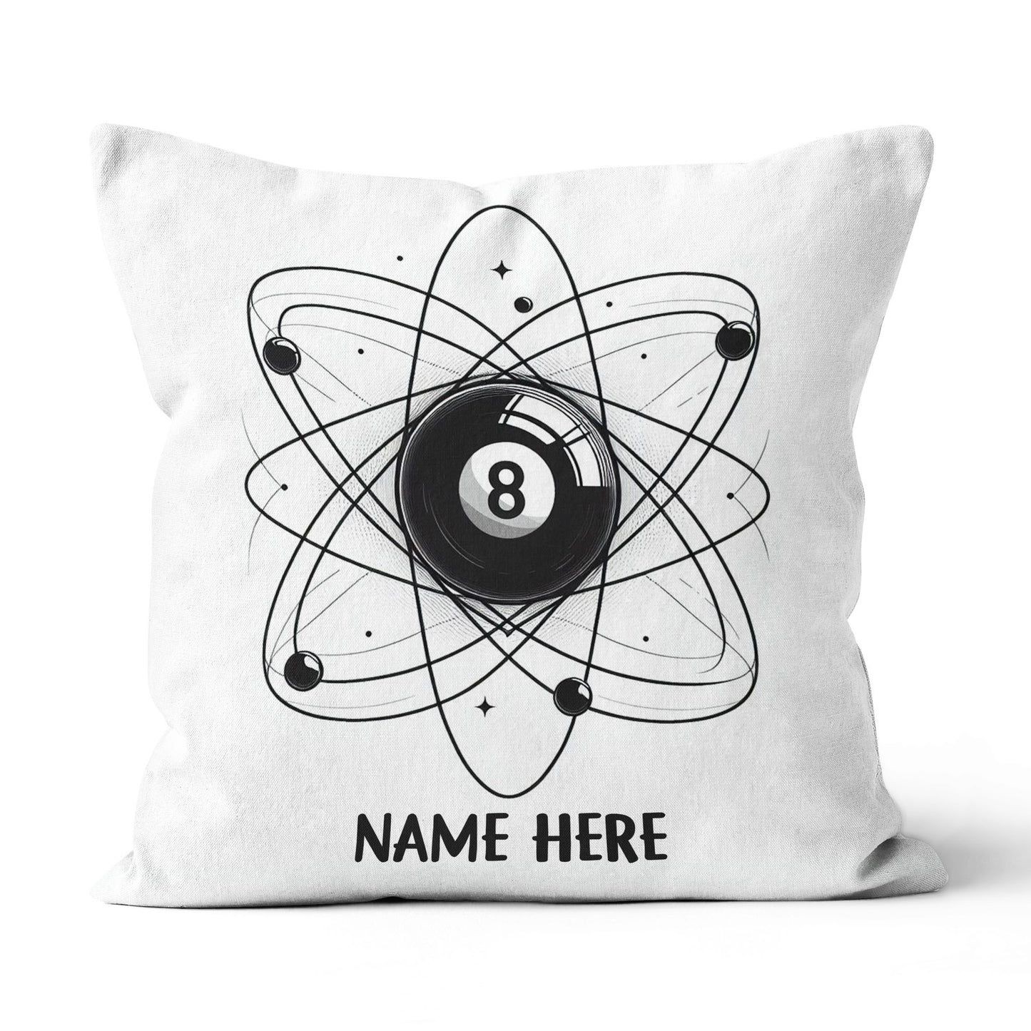 8 Ball Pool Funny Pillows Custom Adjustable Pillow For Billiard Lovers TDM0850