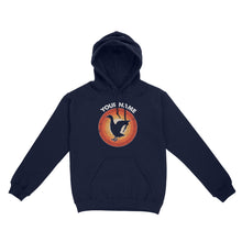 Load image into Gallery viewer, Goose Retro Vintage Sunset Custom Name Shirt, Goose Hunting Shirt, Personalized Gift for Goose Bird Lover Standard Hoodie FSD2347D08