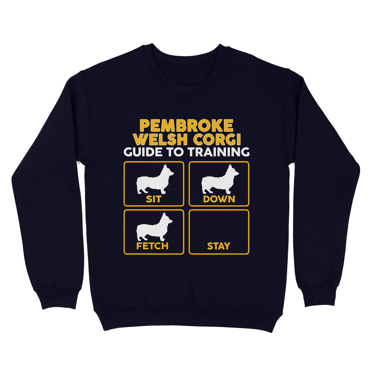Pembroke Welsh Corgi Standard Sweatshirt | Funny Guide to Training dog - FSD2409D08