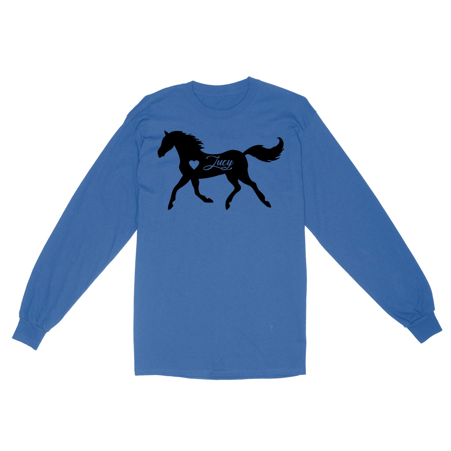 Customized name horse gifts for girls, Gift For Horse Owner, Horse Trainer Gift, Horse Lover Gift, Cowgirl, Riding Tee D06 NQS2682 Standard Long Sleeve