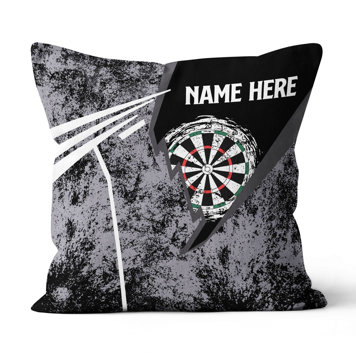 Grunge Retro Custom Darts Pillow Personalized Dart Gifts For Dart Player LDT1182