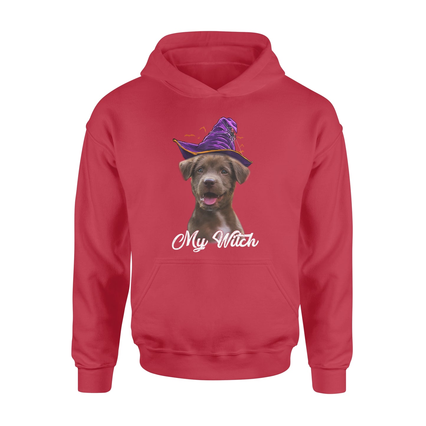 My dog is my witch - custom image for Halloween personalized gift - Standard Hoodie