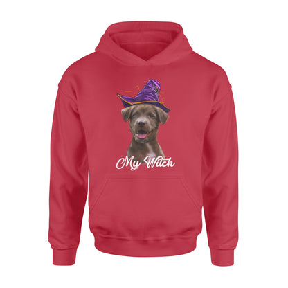 My dog is my witch - custom image for Halloween personalized gift - Standard Hoodie