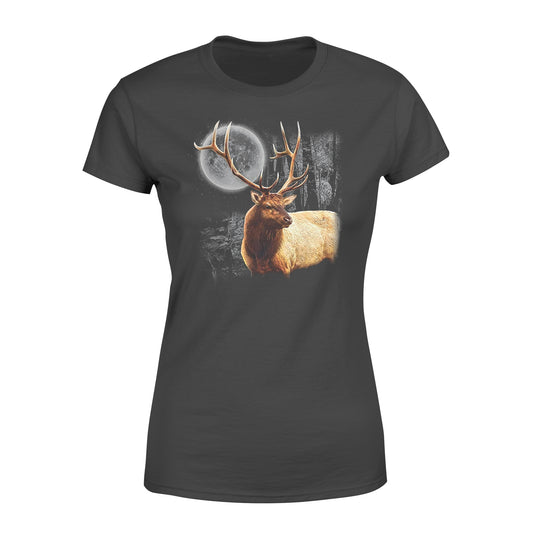 Elk under the full moon shirts