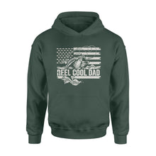Load image into Gallery viewer, Reel Cool Dad American flag shirt, Perfect Father's Day Gifts for Fisherman D01 NQS1213  - Standard Hoodie