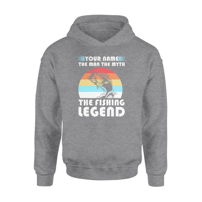 Custom name the man the myth the legend 1970s vintage retro personalized gift - Standard Hoodie