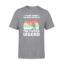 Load image into Gallery viewer, Custom name the man the myth the legend 1970s vintage retro personalized gift - Standard T-shirt