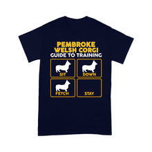 Load image into Gallery viewer, Pembroke Welsh Corgi Standard T-shirt | Funny Guide to Training dog - FSD2409D08