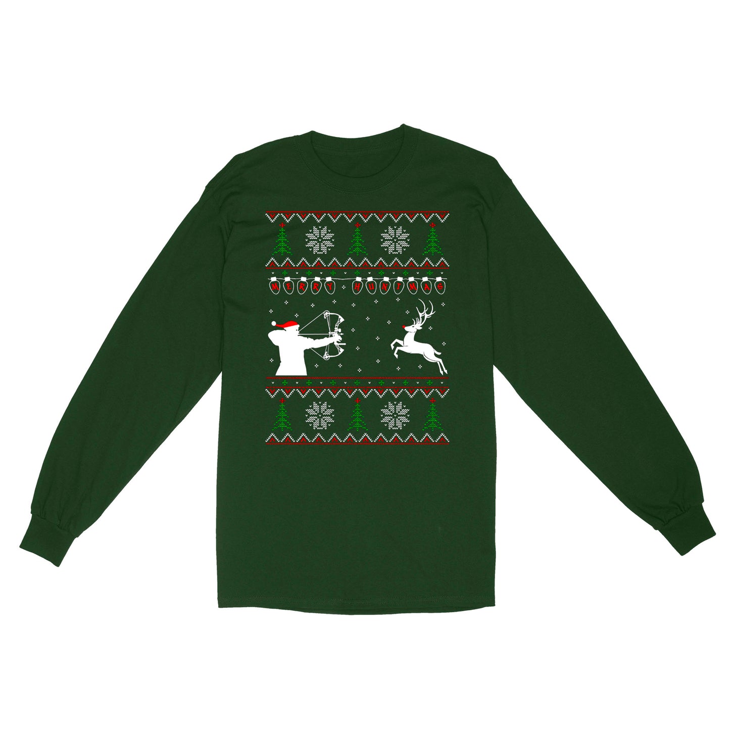 Merry Huntmas Deer hunting Christmas gifts | Long Sleeve - FSD3524 D02