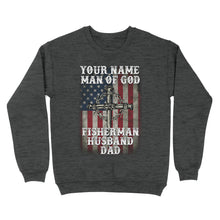 Load image into Gallery viewer, Fisherman - Man of God personalized gift Standard Crew Neck Sweatshirt