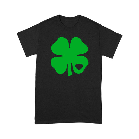 St Patrick Heart Irish Green Shamrock T-Shirt - FSD1402D07