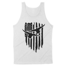 Load image into Gallery viewer, Duck Hunting American Flag Clothes, Shirt for Hunting NQS121 - Standard Tank