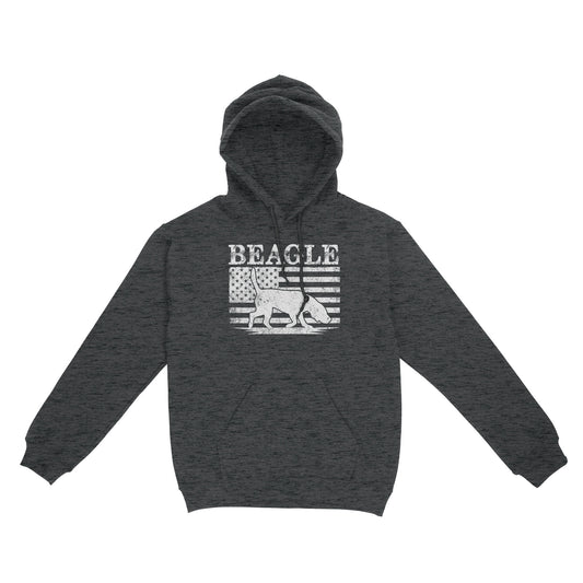 Beagle Dog American Flag Shirt, Mens Beagle Gift, Dog Lover, Hunting Dog Standard Hoodie FSD2345D01