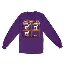 Load image into Gallery viewer, Rottweiler Standard Long Sleeve | Funny Guide to Training dog - FSD2405D08