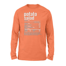 Load image into Gallery viewer, Potato salad nutritional facts happy thanksgiving funny shirts - Standard Long Sleeve